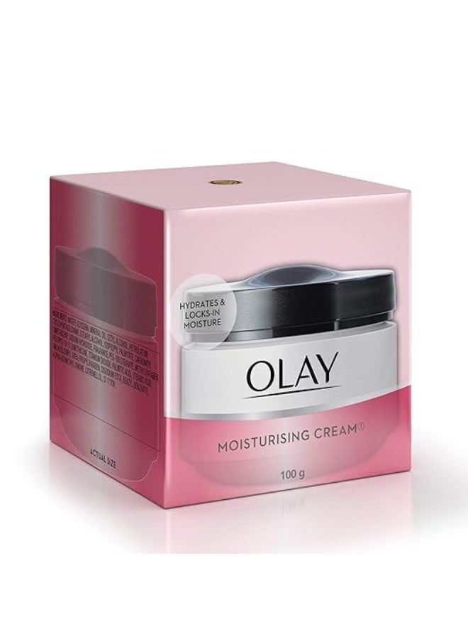 Olay Moisturising Cream, 100g & Olay Night Cream Natural Aura Nourishing Repair Cream,50g - Image 3